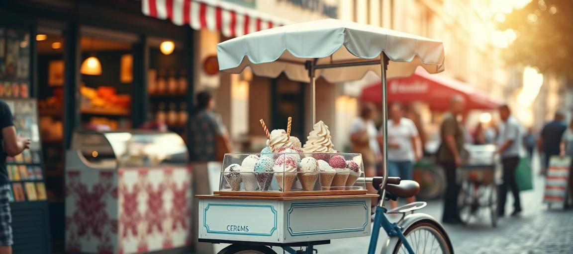 Vente en situation réelle — ouvrir camion de glace guide