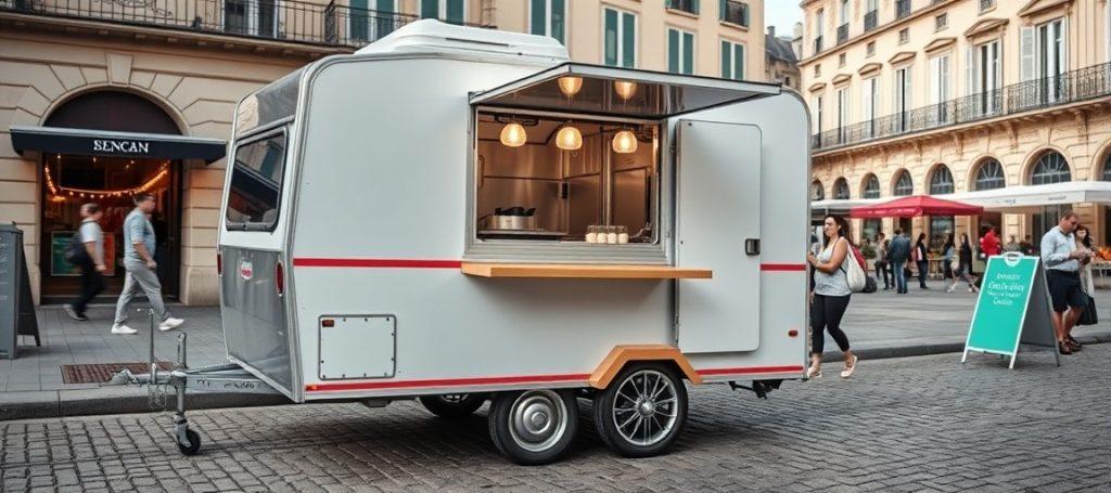 Remorque à glaces toute équipée : le stand mobile clé en main