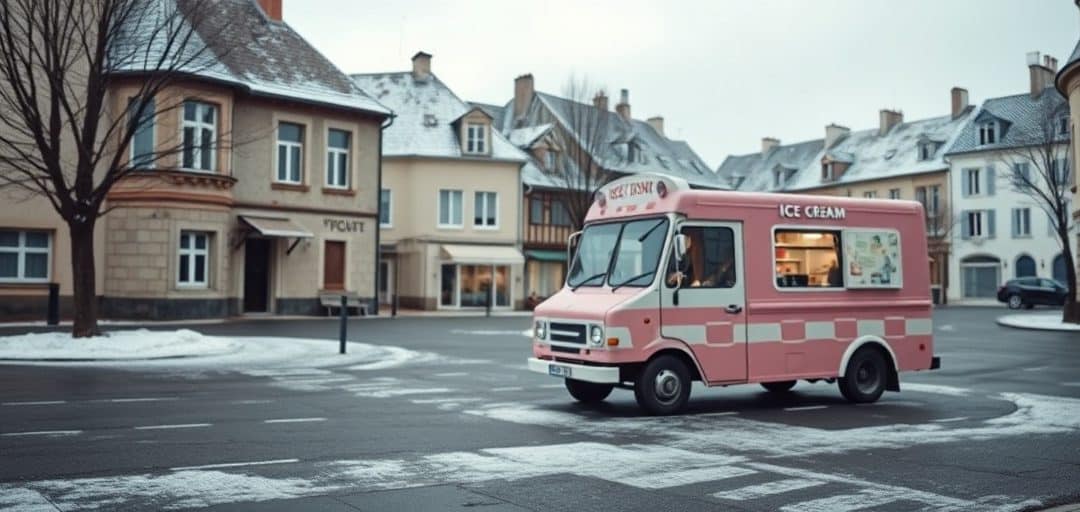 camion glace hiver
