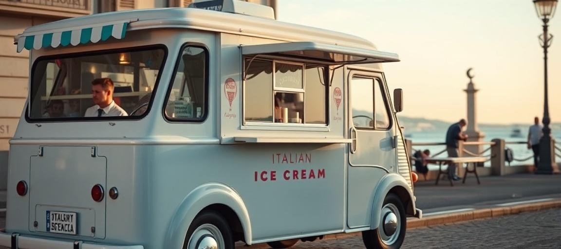 Le camion de glace, lieu de travail saisonnier — ouvrir camion de glace guide