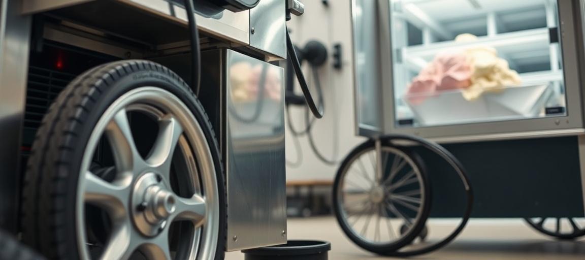 Tester l'accessibilité et l'infrastructure — machine glace italienne camion