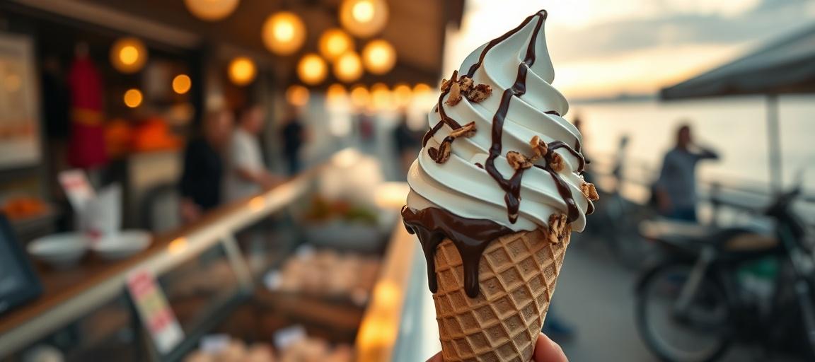 Résultat commercial : la glace vendeuse — machine glace italienne camion