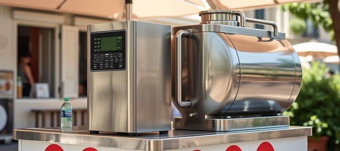 Le pasteurisateur : équipement essentiel du glacier ambulant — machine glace italienne camion
