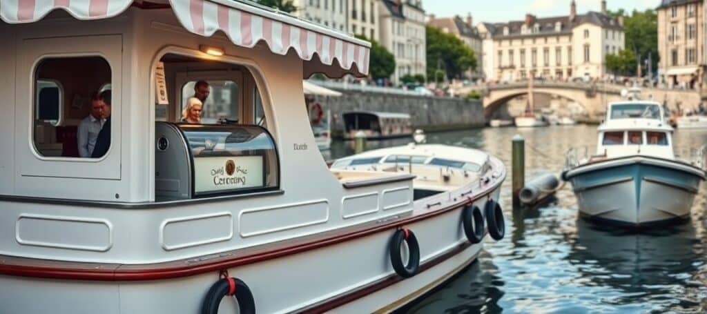 Ice cream boat : vendre des glaces depuis un bateau