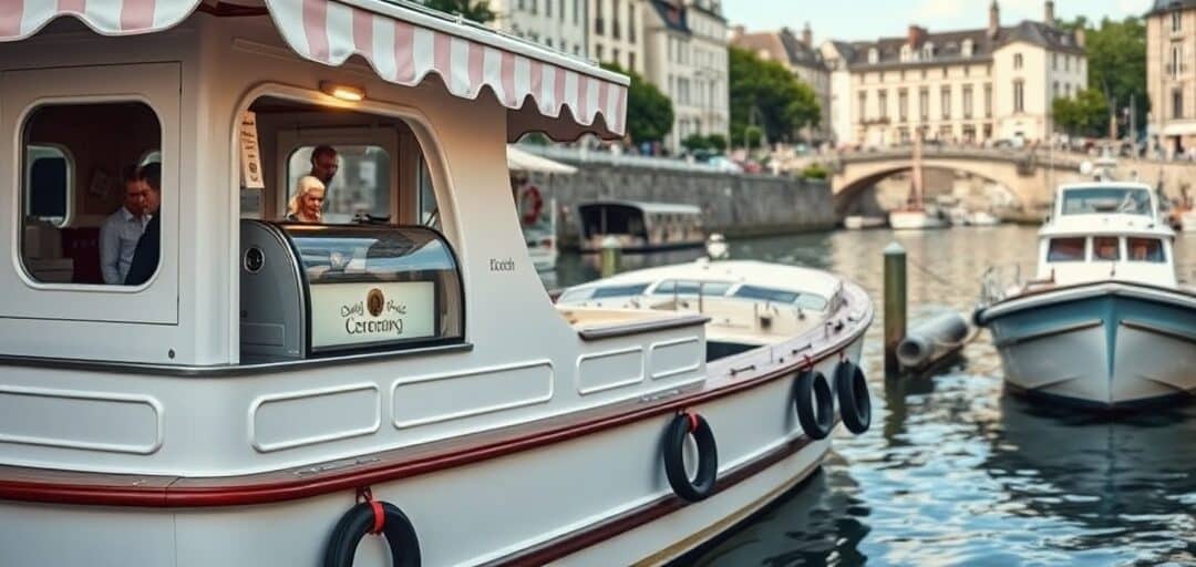 ice cream boat vendre glaces