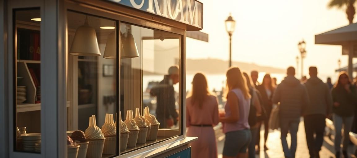 Le résultat : clients fidèles qui reviennent — machine glace italienne camion