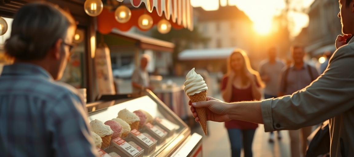 Résultat : engagement et ventes via TikTok — machine glace italienne camion